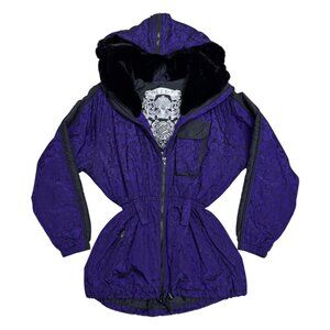 NILS Vintage 90s Ski Snowboard Retro Purple Winter Jacket Coat Womens 10